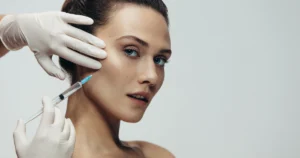Woman receiving Botox injection in Mount Pleasant, SC clinic