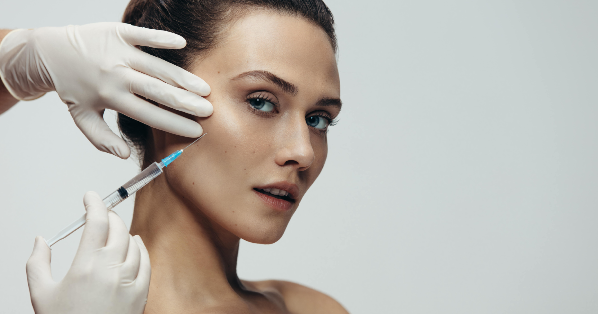 Woman receiving Botox injection in Mount Pleasant, SC clinic