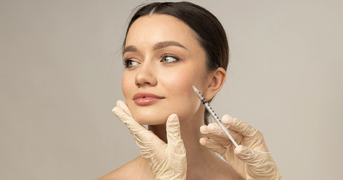 Professional Sculptra Injection Being Administered To The Face by Sheperd Integrative Dermatology in Mount Pleasant SC